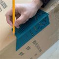 3d carpentry ruler, square size and area measuring tool, angle gauge, woodworking, carpentry woodworking tools. 