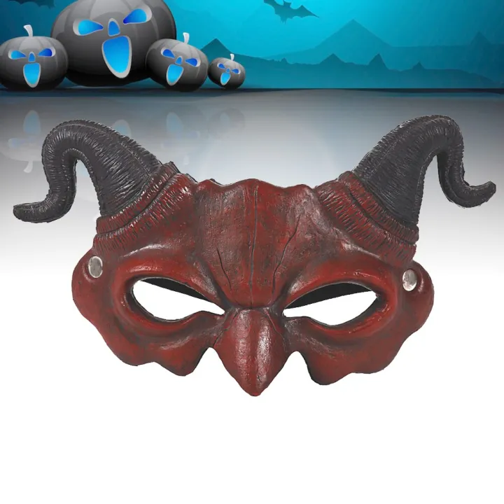 Devil%20Masks%20Horns%20Scary%20Horror%20Hornghost%20Ram%20Half%20Party%20Props%20Costume%20Face%20Cosplaycostumes%20Men%20Horrible%20Eye%20Masqueradecreepy%20-%20Image%203