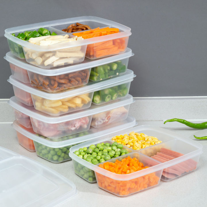 Kitchen%20Storage%20Box%204%20Grids%20Design%20PP%20Soft%20Cover%20Refrigerator%20Fish%20Meat%20Storage%20Case%20Fridge%20Protect%20Vegetables%20Container%20Organizer%201Pcs%20-%20Image%202