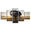 Unframed Wall Art Tree Oil Painting Canvas 5pcs Modern Picture Wall Art Decoration Home Wall Decor Pine. 