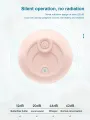 Portable Mini Humidifier, 220ml Small Cool Mist Humidifier, USB Personal Desktop Humidifier for Baby Bedroom Travel Office Home, Auto Shut-Off, 2 Mist Modes, Super Quiet. 