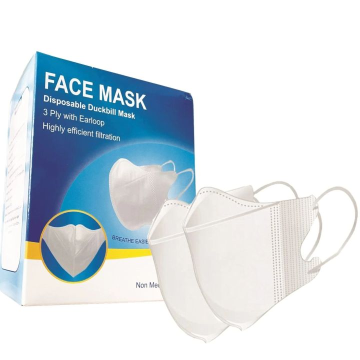 50 pcs Duckbill mask 3 layers Party Popular styles Disposable Earloop Unisex