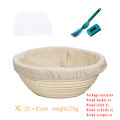 ShopSphere Handmade Rattan Bread Banneton Basket Set With Liner Bread Proofing Baskets /oval Sourdough Proving Basket Bakery Cafe. 