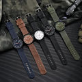 Men Quartz Watch Accurate Soft Wristband Nylon Braided Luminous Sports Wrist Watch for Daily Wear. 