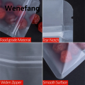 Wenefang zip lock bags Flat Translucent Frosted Plastic Storage Zip Lock Bag Food Nut Snack Cereal Scented Tea Candy Gift Heat Sealing Package PouchesShipping Bags. 