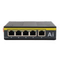 DIN Rail Ethernet Switch RJ45 5 Port Industrial Ethernet Switch Metal Shell for Smart Grid. 