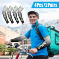 2Pairs Ice Cooling Arm Sleeves Outdoor Sports UV Sun Protection Cover Men Women. 