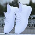 Men's Shoes2023Summer New Lightweight Men's Casual Shoes All-Match White Mesh Surface Shoes Breathable Deodorant Wear Resistant Sneakers. 