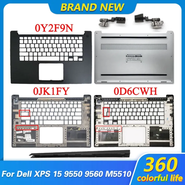New Palmrest For Dell XPS 15 9550 9560 Precision 5520 M5510 P56F Palmrest Upper Top Case C Shell Black 0Y2F9N /0D6CWH/0JK1FY