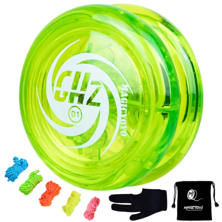 MAGICYOYO Responsive Yoyo D1 GHZ, Professional Looping Yoyos for Kids Beginner with Yoyo Strings+Gs+Yoyo Bags