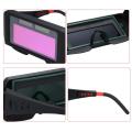 Solar Powered Auto Darkening Welding Glass Photoelectric Welding Mask Helmet Practical Eyes Goggle Workplace Safety Protection Weld Protective Gear. 