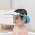Cute Cartoon Animal Baby Shower Cap Soft Kids Shampoo Shield Bath Head Cover Adjustable Hair Wash Hat Infant Safe Ear Protection. 