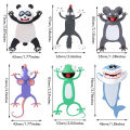 3D Cartoon Animal Bookmarks Wacky Bookmark Cute Funny Bookmarks Cartoon Eye-catching Bookmark Stationery Birthday Party Favors. 
