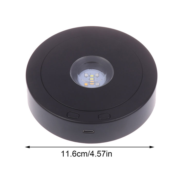 Rotating%20Display%20Stand%20For%20Crystals%20Glass%20Art%20Speed%20Adjustable%20Revolving%20Platform%204.5%7C%207%20Light%20Modes%20LED%20Rotating%20Display%20Stand%20-%20Image%205