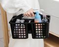 Plastic Soap Plastic Caddies with Handle / Dish Plastic Bathroom Creative Double draining Soap Holder / Plastic Caddies with Handle Shower Caddy Basket Cleaning Utility. 
