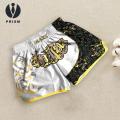 Prism Satin Muay Thai Shorts Premium Unisex Muay Thai Shorts Lightweight Ice Silk Embroidered Design Elastic Waist Ideal for Boxing Kickboxing Mma Training. 