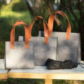 Single Shoulder Bag Storage Bag Corporate Gift Bag Gray Handbag Felt Tote Bag Laptop Bag Souvenir Bag. 