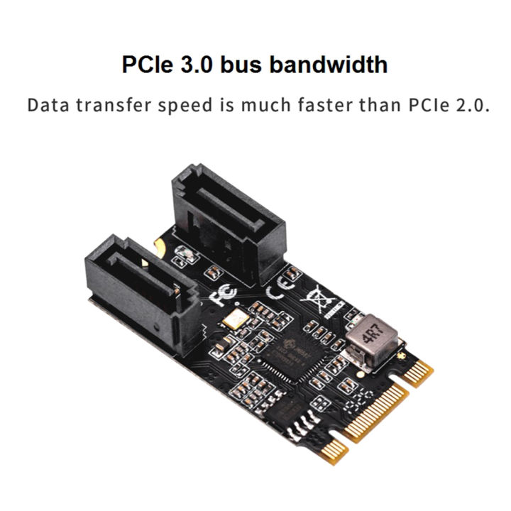 M2%20PCIE%20NVMe%20SATA6G%202%20Port%20SATA%20III%206Gb/S%20M.2%2022X42%20M%20Key%20and%20B%20Key%20Controller%20Adapter%20Card%20JMB582%20-%20Image%206