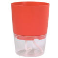 1Pc Plant Pot Self Watering Clear Plastic Flowerpot Double-Layer Water Storage Automatic Water Absorption Potted Flowerpot. 
