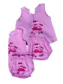Newborn Baby Frocks and panty 6Pcs(3 frocks and 3 panties) 100% Cotton [Hospital Pack Item]. 