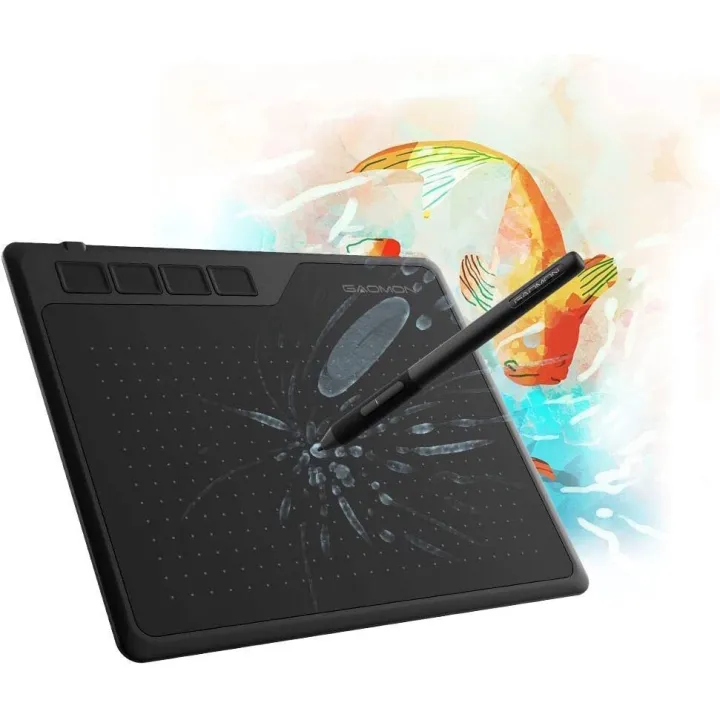 GAOMON%20S620%20Drawing%20Graphic%20Digital%20Tablet%20with%20Shortcut%20Keys%20and%208192%20Level%20Battery-Free%20Pen%20for%20Drawing%20Game%20OSU%20Supports%20Windows/Mac/Android%20(6.5%20x%204%7C)%20-%20Image%202