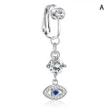 1Pc Fake Belly Button Ring Fake Clip On Belly Piercing Non Piercing Navel Ring Mystic. 