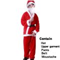 Christmas Santa Claus Costume Velvet 1 Set  Of Christmas Costume Christmas Outfit Cosplay Costume  Clothing Set Non Woven Fabric For Kids (10-12 Years) Christmas Party Decoration Dress. 