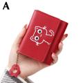 Korean Cute Cartoon Cat Women Wallets Small Credit Holder Wallets Pu Girls Portable S Wallet Purses S T9z6. 