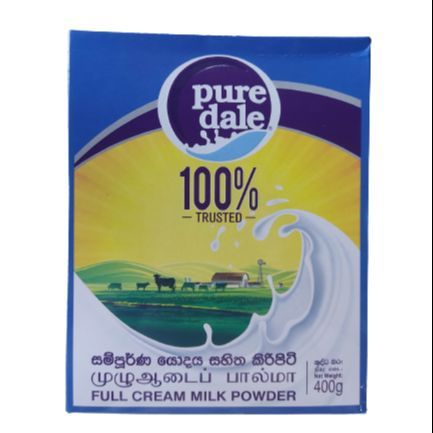 Puredale Full Cream Milk Powder 400g Shelf