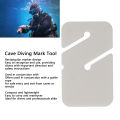 Cave Diving Line Marker Lightweight Rectangular Professional Cave Diving Mark Tool for Diving Equipment. 