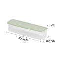 Light Blue Food Storage Containers Leak-Proof Gray PP Plastic Food Containers 30.5*8.8*7.5cm Light Green Sealed Storage Boxes. 