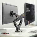 NB F160 Dual Monitor Arm Gas Spring 360 Degree Desktop 17"-30" Ergonomic Dual Arm Monitor Mount Bracket. 