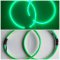 2PCS GREEN Colour Three Wheel Head Light Ring LED Neon Flexible Light. 