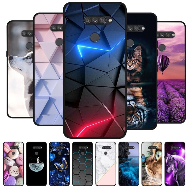 Custodia Morbida TPU Trasparente Per LG G8X Thinq / LG V50S Thinq, Antiurto E Leggera, Design Cactus