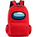 Among Us Backpack for Kids - Lightweight Cartoon School Bag for Boys & Girls - Trendy Game Character Design. 