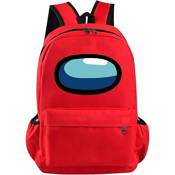Among Us Backpack for Kids - Lightweight Cartoon School Bag for Boys & Girls - Trendy Game Character Design