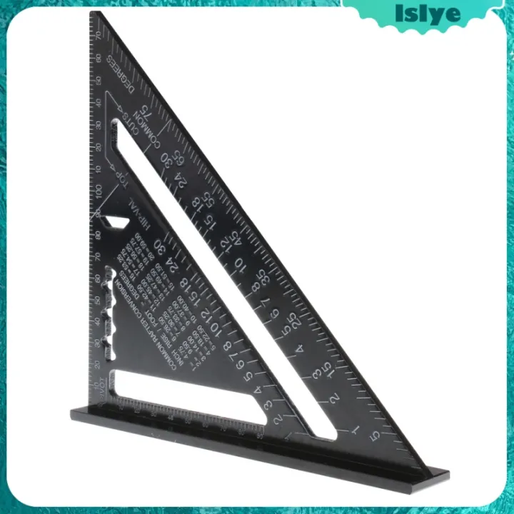 Right%20Angle%207%20inch%20Aluminum%20Triangular%20Triangle%20Metric%20Scale%20Measure%20Ruler%20Carpenter%20Framing%20Measuring%20Tool%20-%20Image%204