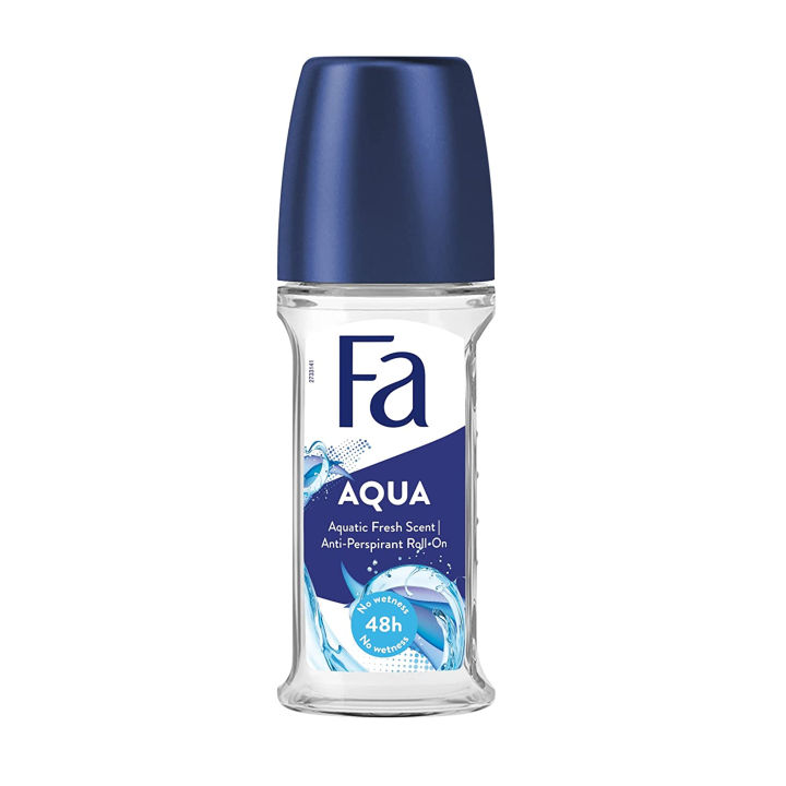 FA - AQUA AQUATIC FRESH SCENT ANTI-PERSPIRANT DEODORANT ROLL ON 50ml