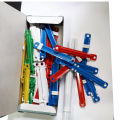 Paper Clips (File Fastner)  50pcs - Multi Color. 