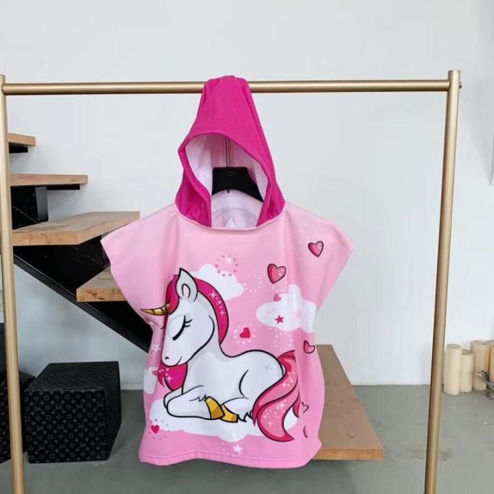 Towel%20for%20Children%20Sports%20Hooded%20Unicorn%20Bathrobe%20Kids%20Surf%20Pool%20Changing%20Robe%20Baby%20Girl%20Boy%20Swimming%20Towels%20-%20Image%202