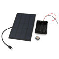 DIY Solar Panel Power Bank Battery BOX 3.7V to 5V Micro USB 2A Boost Mobile 18650 Lithium Battery Charger Board. 