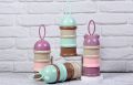 Portable Baby Food & Milk Powder Container | BPA Free 3 Separate Layers of Storage for Different Items |  With Milk Powder Funnel Dispenser. 