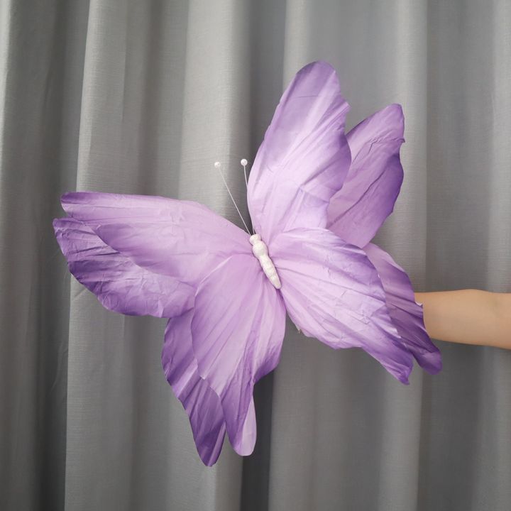 NEW 3D Simulated Flowers Large-scale 30/50CM Giant Paper Butterfly ...