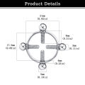 316L Stainless Steel Adjustable Nipple Ring for Women, Clip On, Various Colors, Fake Nipple Piercing Jewelry. 