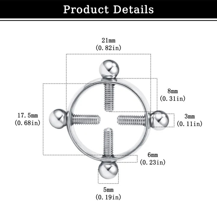 316L%20Stainless%20Steel%20Adjustable%20Nipple%20Ring%20for%20Women,%20Clip%20On,%20Various%20Colors,%20Fake%20Nipple%20Piercing%20Jewelry%20-%20Image%203