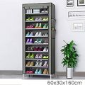 9-Layer Simple Shoe Rack Cabinet Nonwoven Dustproof Hallway Shoes Storage Organizer Shelf Holder Removable Shoe Rack with Cloth Cover. 