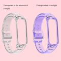 For Samsung Galaxy Fit 2 SM-R220 Discoloration in Light TPU Watch Band. 