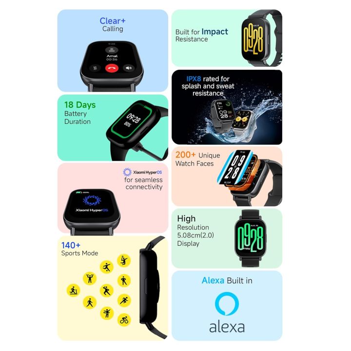 Redmi%20Watch%205%20Active%20BT%20Calling%20with%203%20mic%20ENC%7C2"%20HD%20Screen%7CHyperOS%20connectivity%7CMetal%20body%7C18%20days%20of%20Battery%20Life%7C200+%20Watch%20Faces%7CIPX8%20rating%7C140+%20Sports%20Modes%7CHeart%20Rate,Period%20Cycle%20Monitor%20-%20Image%205