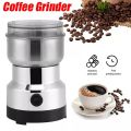 Electric Coffee Grinder Stainless Steel Blade Herb Nuts Crusher Powder Mill Grains Chopper Cafe Beans Spices Grinding Machine. 