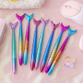 Mermaid Tail Design Gel Pens 0.5mm Black Ink Neutral Pens Kids Praise Gifts. 